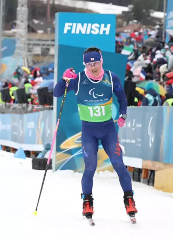 ゴールした佐藤圭一