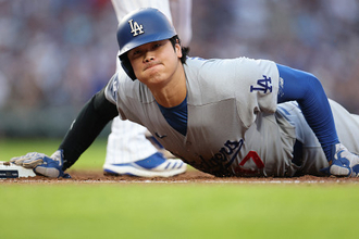 けん制死の大谷　大リーグ