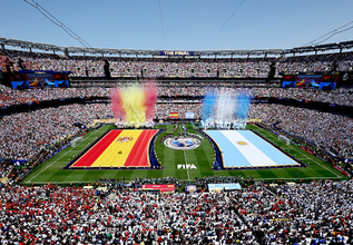 スペイン―アルゼンチン戦の試合会場