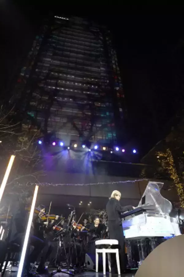 演奏する小室哲哉さん