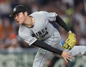 力投する広池　プロ野球