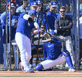 「大谷、実戦形式で安打性　大リーグ」の画像1