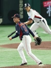 金丸、立ち上がり堂々＝３回３失点も持ち味―侍ジャパン