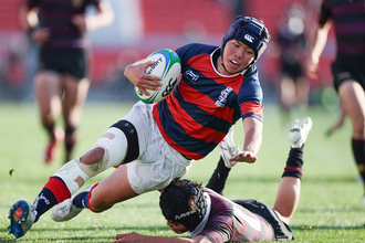 田中のトライ　高校ラグビー