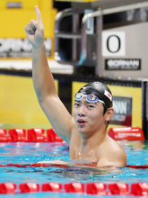 元高校球児が頂点に＝光永、伸びしろ十分―アジア大会・競泳