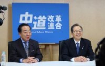 笑顔の野田氏と斉藤氏