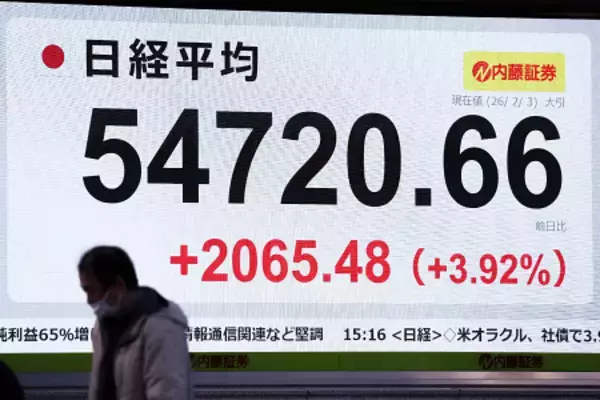 東京株、最高値５万４７２０円