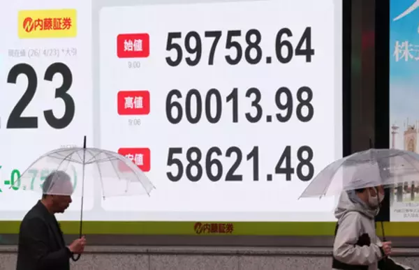 東京株、初の６万円超え＝５万円到達から半年―一巡後は失速、過熱感充満