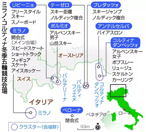冬季五輪存続への試金石＝分散開催、新たなモデルに〔ミラノ・コルティナ五輪〕