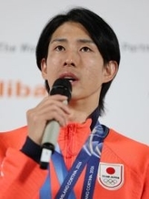 会見する堀島　五輪