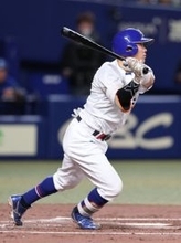 村松の先制打　プロ野球