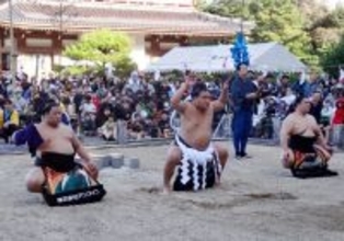 豊昇龍、熊本で奉納土俵入り＝大相撲