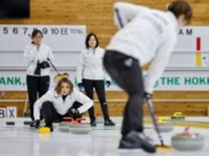 日本女子が練習公開