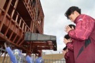 新人選手が被災地訪問＝プロ野球・楽天