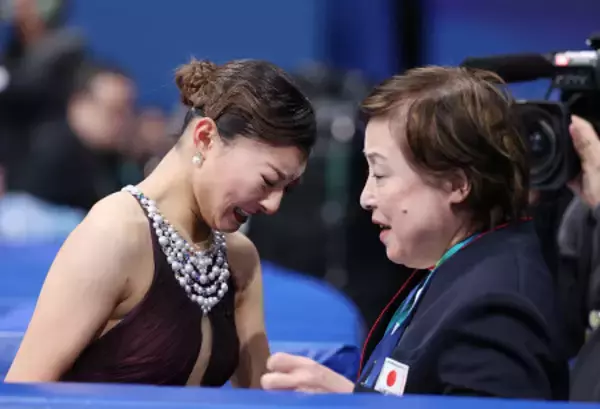 フリーを終えた坂本　五輪