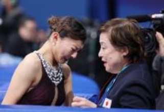 フリーを終えた坂本　五輪