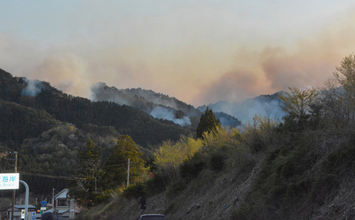山林火災、降雨も鎮圧に至らず＝１６００ヘクタールに拡大―岩手・大槌町