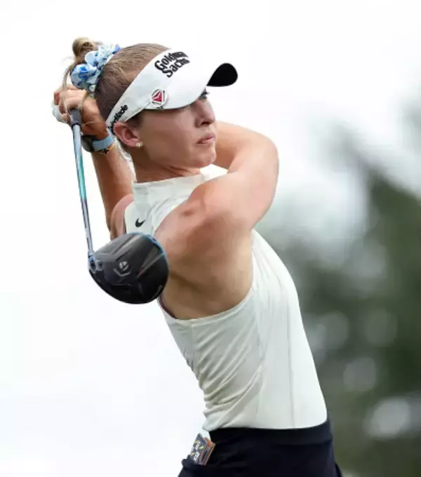 ティーショットを放つＮ・コルダ