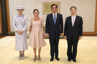 比大統領夫妻迎え晩さん会＝天皇陛下「平和な未来、共に」―悠仁さまが初出席・皇居
