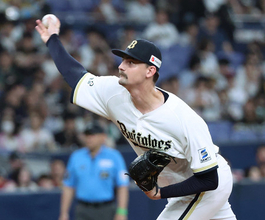 力投するジェリー　プロ野球