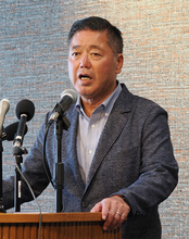 下地氏が出馬表明＝沖縄知事選