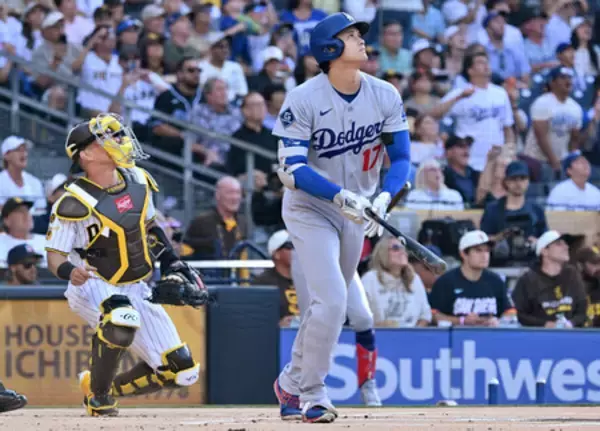 ドジャース大谷、高々と先頭弾＝１カ月ぶり二刀流で―米大リーグ
