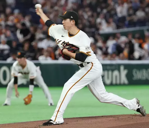 巨人先発の戸郷　プロ野球