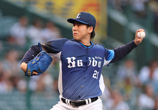 西武先発の武内　プロ野球