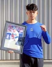 最優秀選手に中日の松山＝部運動記者クラブ・プロ野球分科会