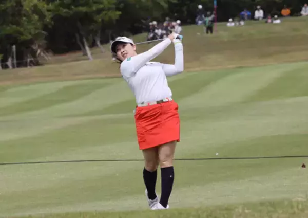 小祝、笑顔の復帰戦＝ダイキン女子ゴルフ