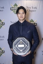 大谷「妻と娘に感謝」＝ＭＶＰ授賞式でスピーチ―米大リーグ