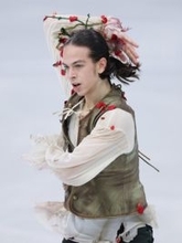 グメンニク、感慨の演技＝フィギュアスケート〔ミラノ・コルティナ五輪〕