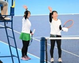 笑顔の菰方と鈴木　デフリンピック