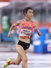 力走する田中　アジア大会
