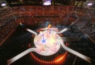 開会式のアトラクション　五輪