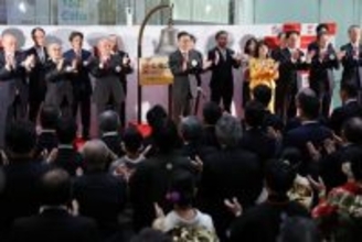 東京株、一時１２００円超高