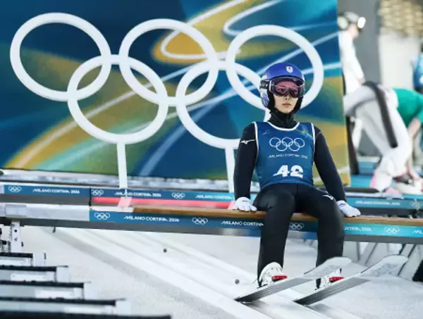 練習に臨む高梨　五輪