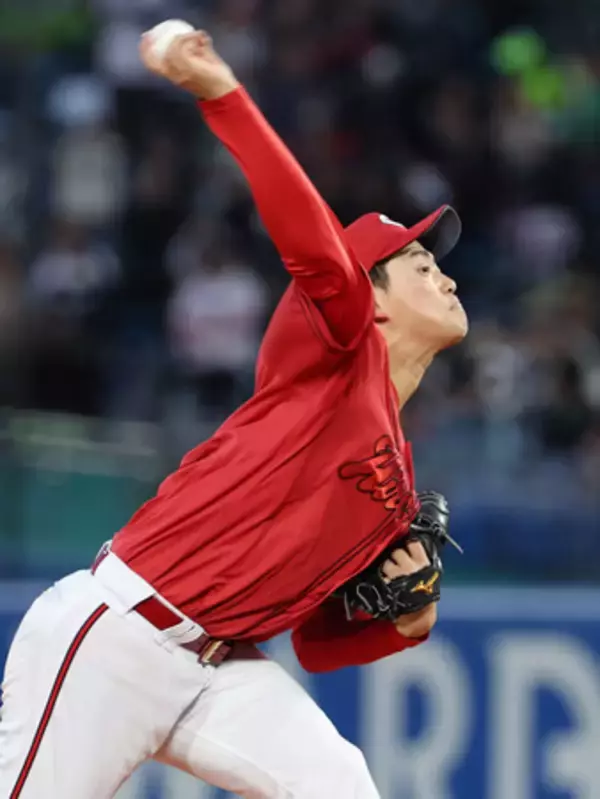 「岡本、初先発で好投＝プロ野球・広島」の画像