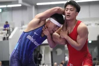 攻める文田　全日本選抜レスリング