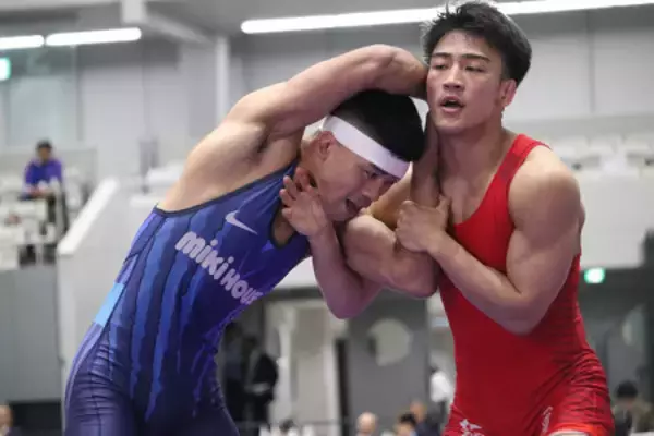 攻める文田　全日本選抜レスリング