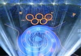 開会式のアトラクション　五輪