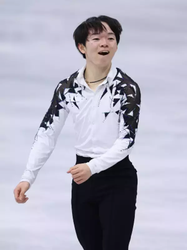 ショートプログラムを終えた鍵山　五輪