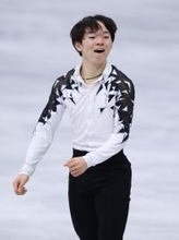 ショートプログラムを終えた鍵山　五輪