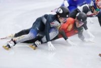 中国選手と接触する宮田　五輪