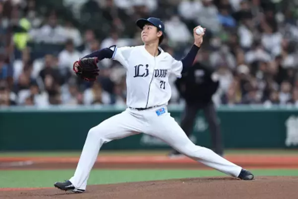 「西武先発の菅井　プロ野球」の画像