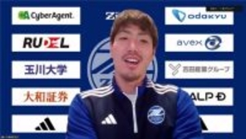 取材に応じる昌子　サッカー