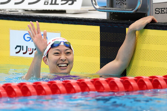 鈴木聡美、女子５０平で９連覇＝競泳日本選手権