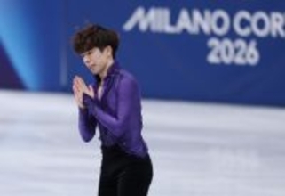 ショートプログラムを終えた佐藤　五輪