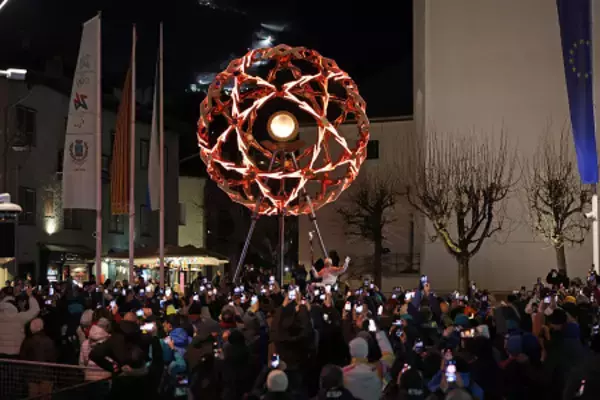 ともされた聖火