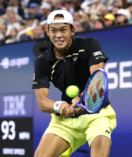 坂本のバックハンド　全米テニス